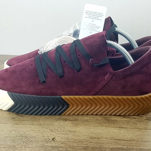 ADIDAS ORIGINALS Alexander Wang Skate Maroon Gum - Picture 4 of 7